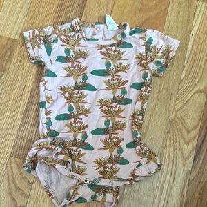 Kate Quinn Pink and Green Floral Bodysuit